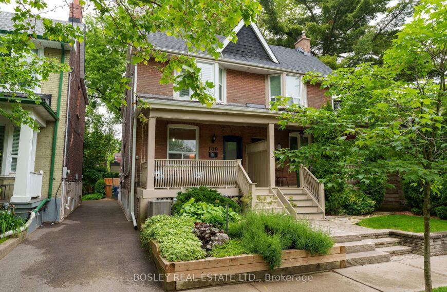 Sold: 3-Bedroom Semi-Detached Home in Danforth, Toronto (109 Gillard Ave)