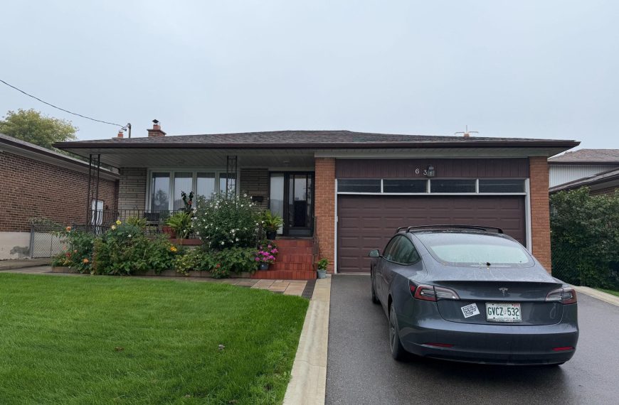 For Lease: Renovated Lower Level Apartment in North York (63 Ernest Ave)